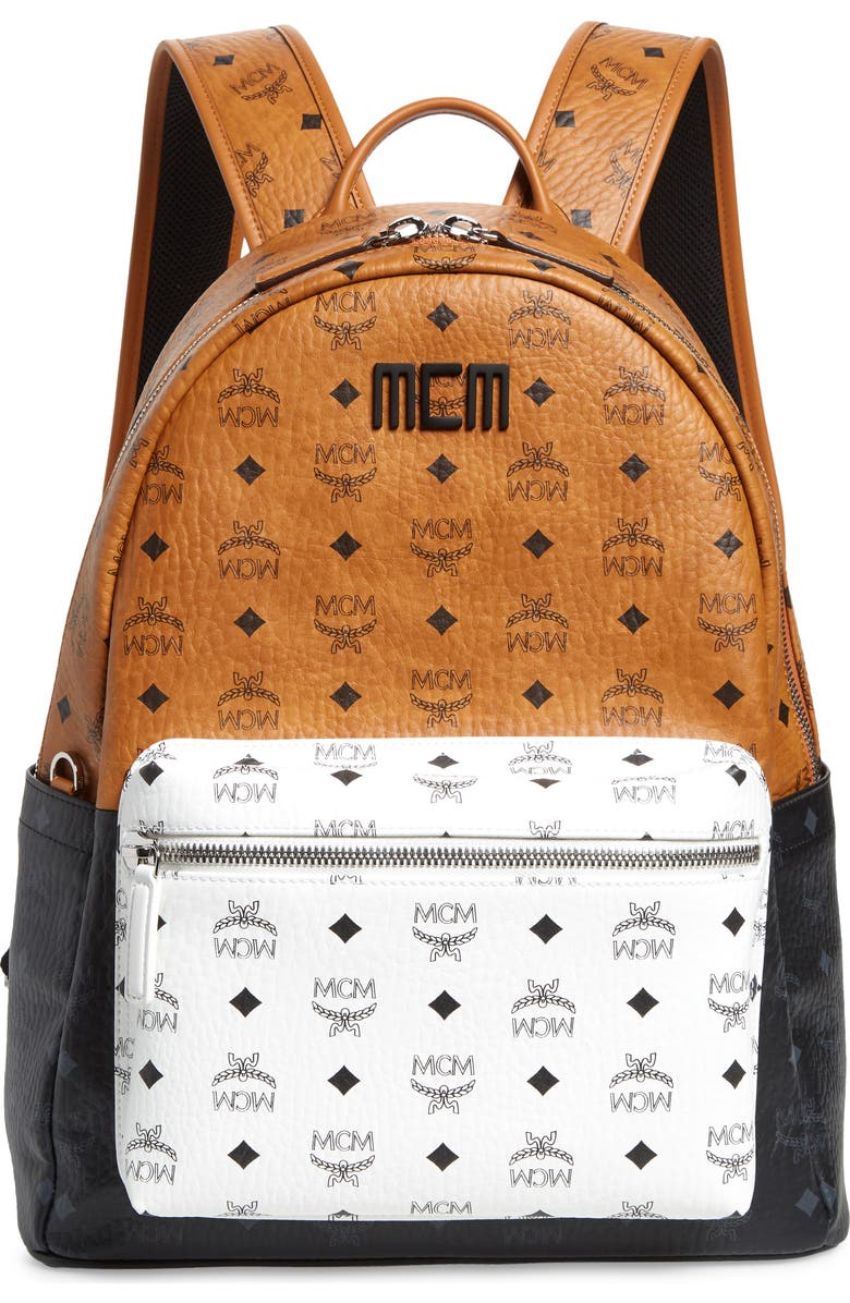 MCM Stark 40 Visetos Mix Backpack, Main, color,