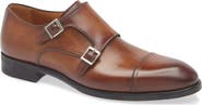 Magnanni Montego Cap Toe Double Monk Strap Shoe