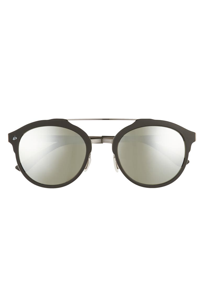 The Producer 50mm Polarized Sunglasses, Alternate, color, BLACK