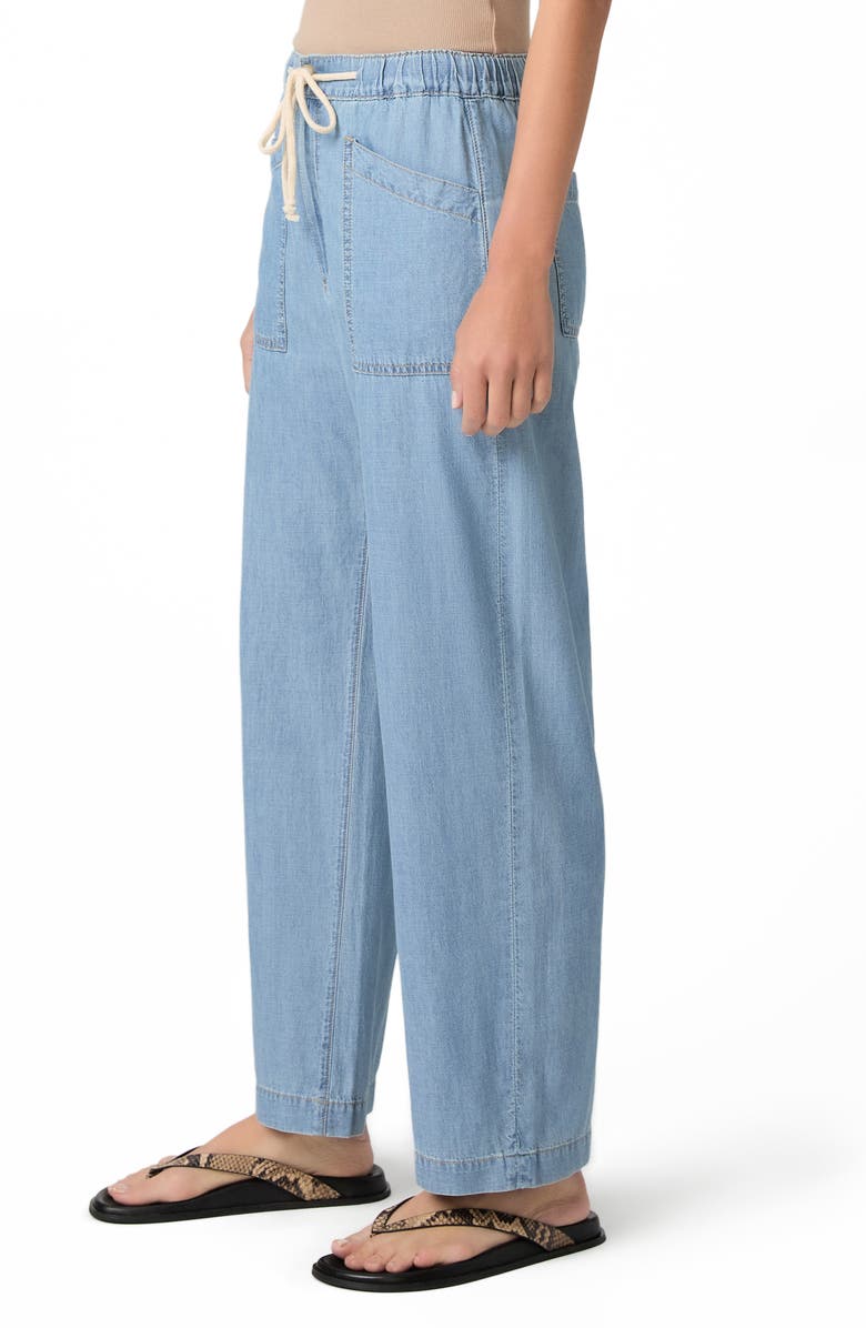 PAIGE Evann Drawstring Wide Leg Jeans, Alternate, color, Silver Lake