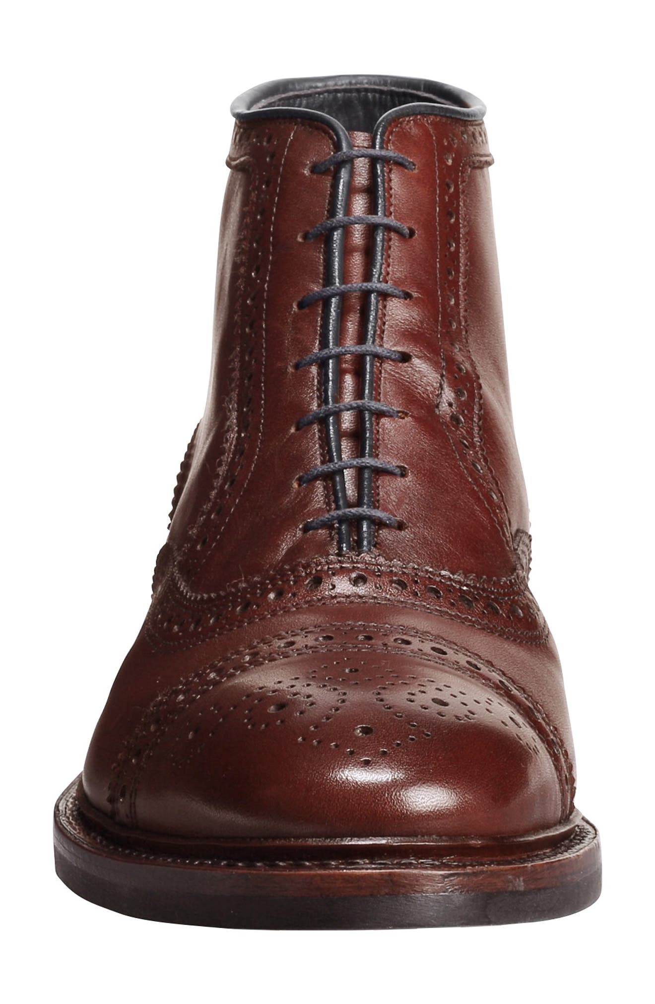 Allen Edmonds Hamilton Wingtip Waterproof Chukka Boot, Alternate, color, Chili Leather