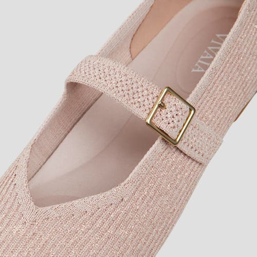 Vivaia Square-toe Mary-jane In Rose Gold