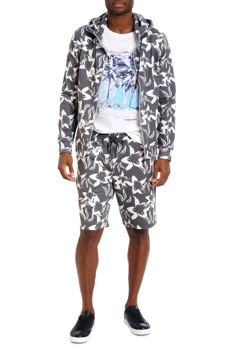 Bermuda Grass Stretch Zip-Up Hoodie Jacket, Alternate, color, MULTI