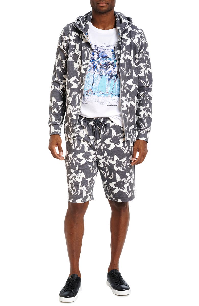 Robert Graham Bermuda Grass Stretch Zip-Up Hoodie Jacket, Alternate, color,