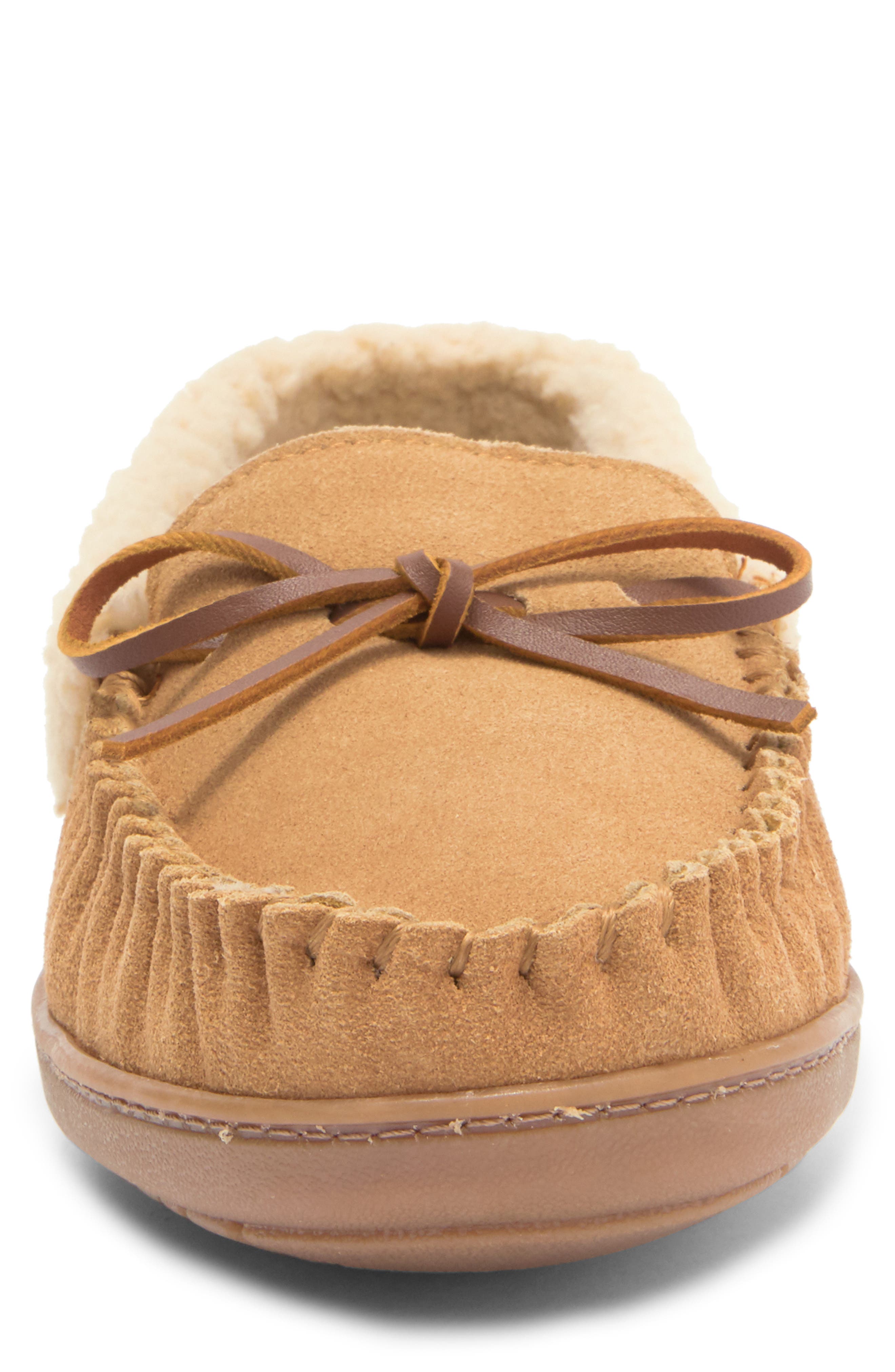 Minnetonka Corey Trapper Faux Fur Lined Slipper, Alternate, color, 