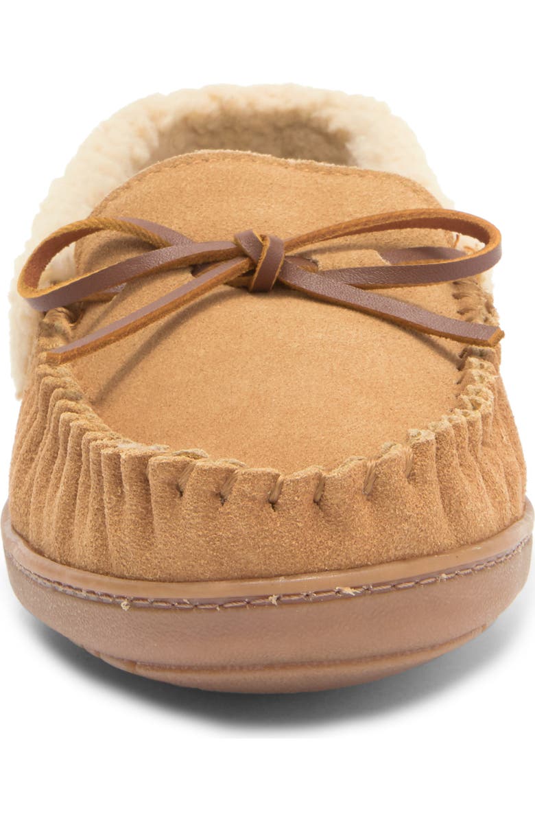 Minnetonka Corey Trapper Faux Fur Lined Slipper, Alternate, color,