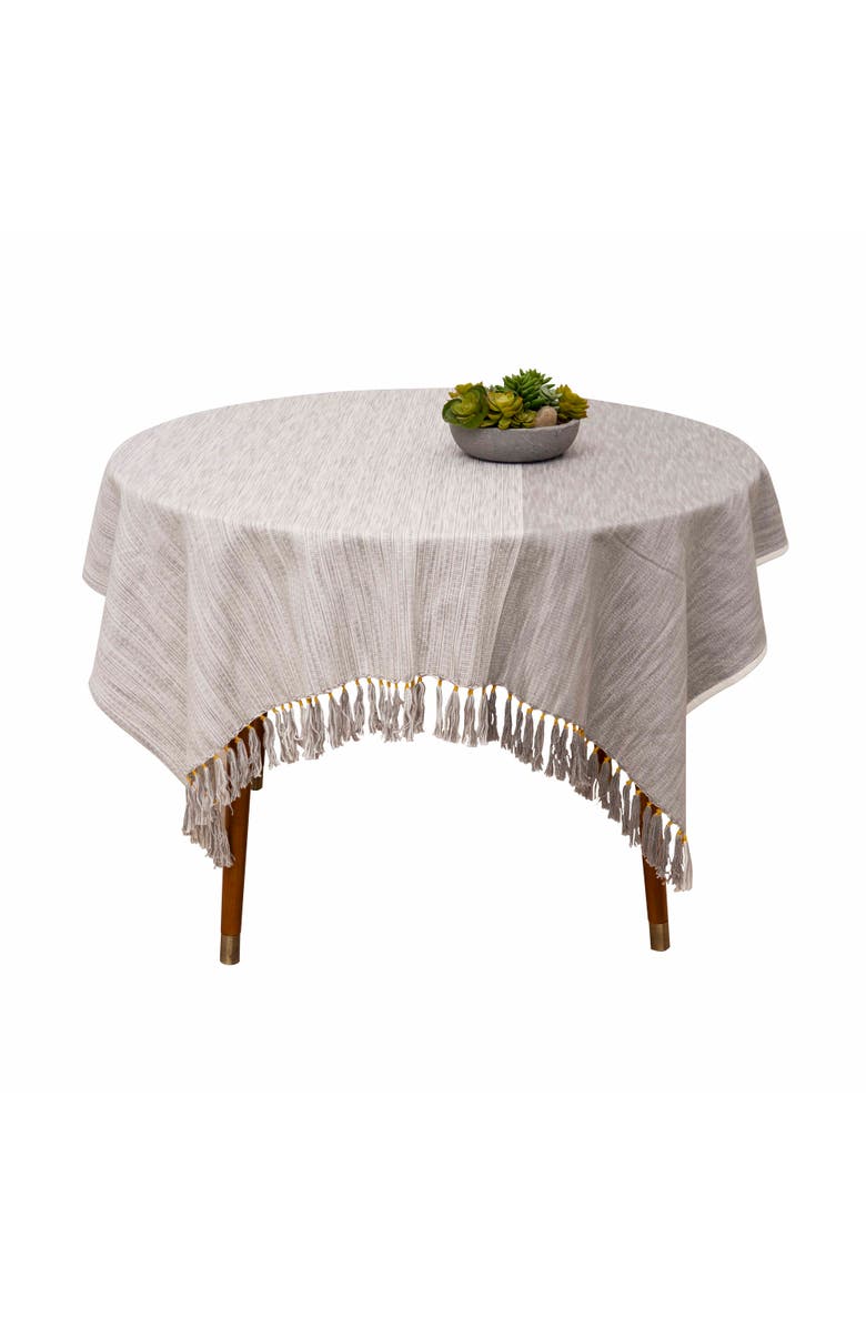 carol & frank Kerbey Boulder Table Throw Tablecloth 54" x 54", Alternate, color, Grey