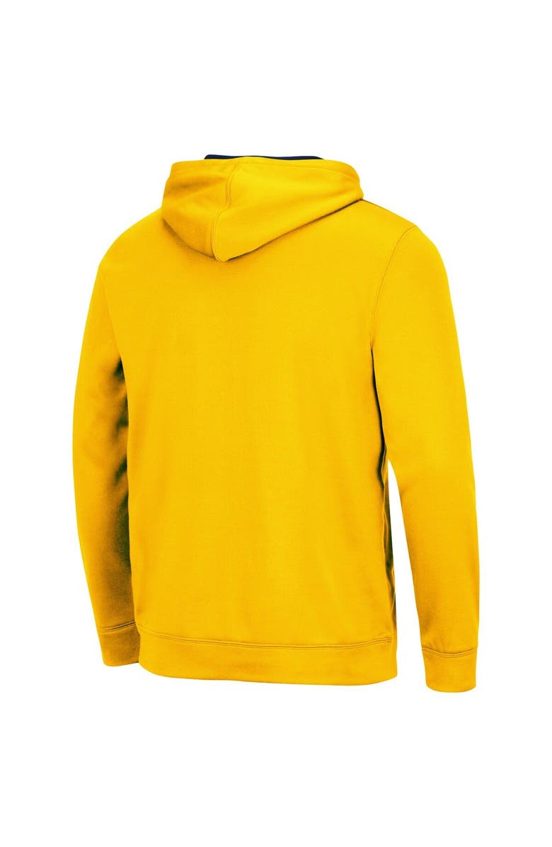 COLOSSEUM Men's Colosseum Maize Michigan Wolverines Slash Stack 2.0 Pullover Hoodie, Alternate, color, Maize