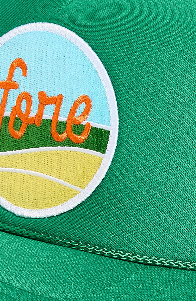 Friday Feelin’ Fore Trucker Hat, Alternate, color, Green