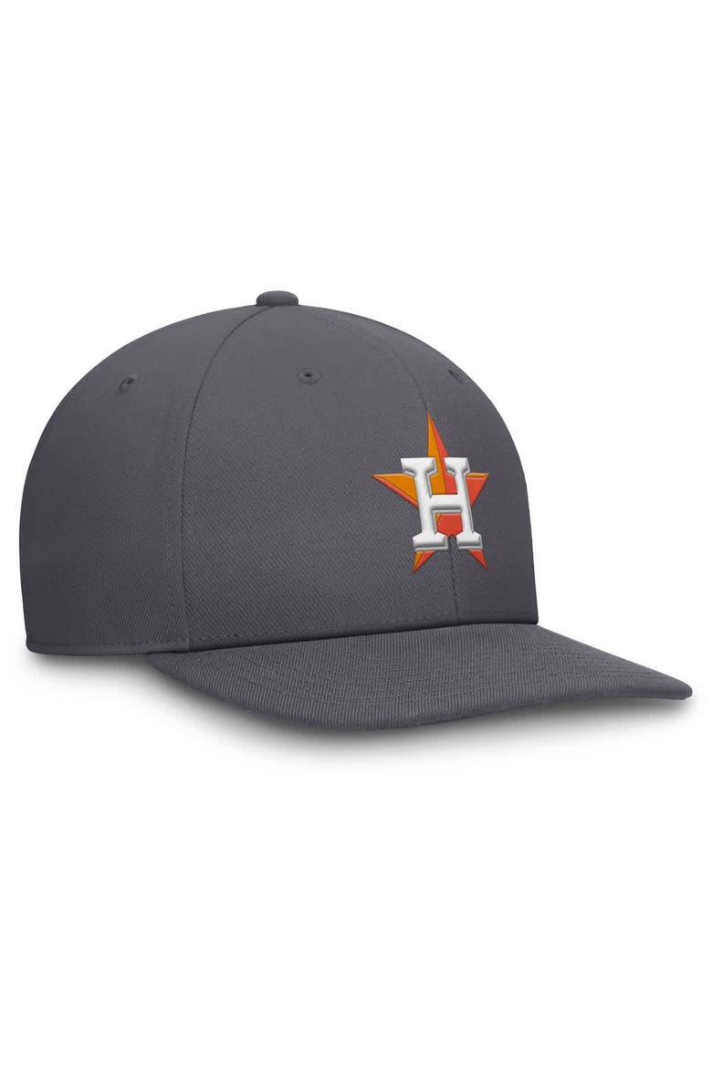 Men's Nike Gray Houston Astros Pro Performance Snapback Hat, Alternate, color, Gray