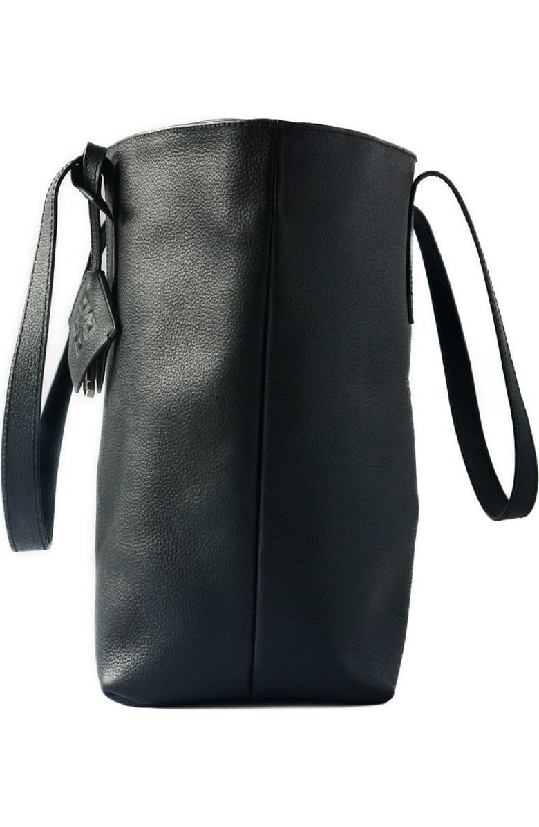Tin Marin Martina Leather Tote, Alternate, color, Black