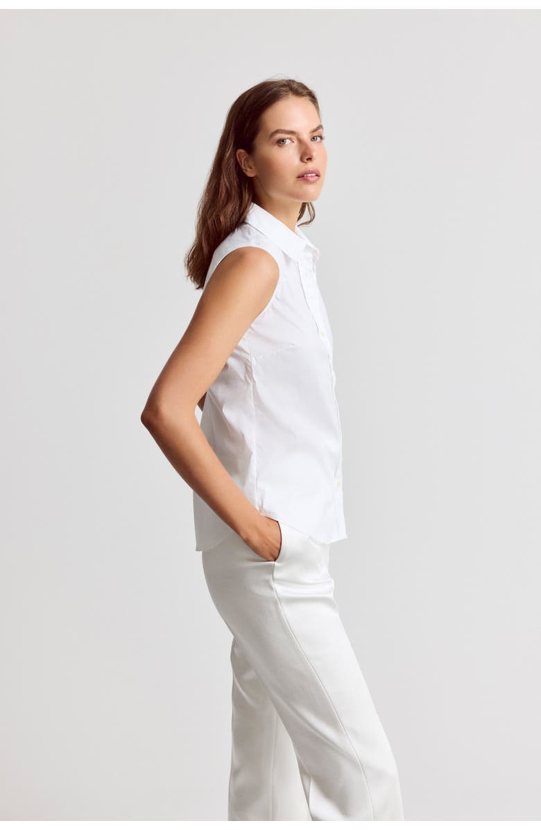 The Shirt by Rochelle Behrens The Sleeveless Shirt, Alternate, color, White