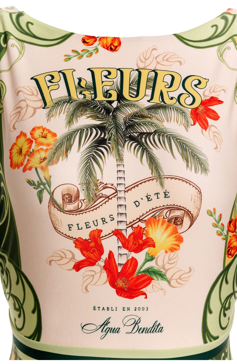 Agua Bendita Domenica One-Piece Swimsuit, Alternate, color, Green Multi