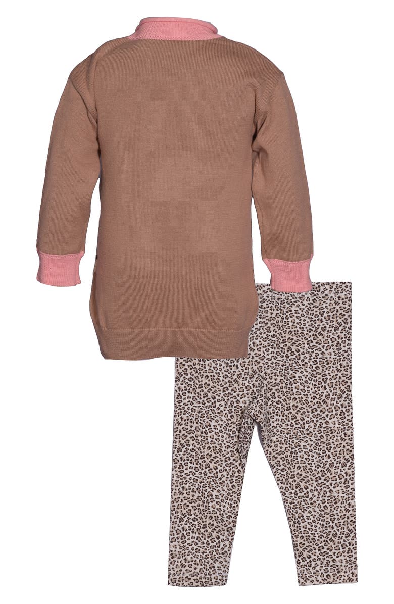 Iris & Ivy Intarsia Tiger Oversize Sweater & Leggings Set, Alternate, color, 