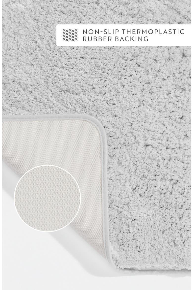 Plush Shaggy Bath Mat, Alternate, color, SHAGGY LIGHT GREY
