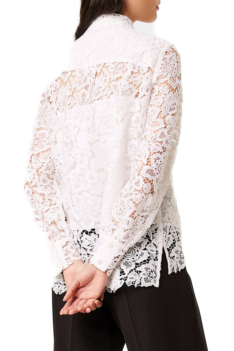 Amalie Lace Blouse, Alternate, color, LINEN WHITE