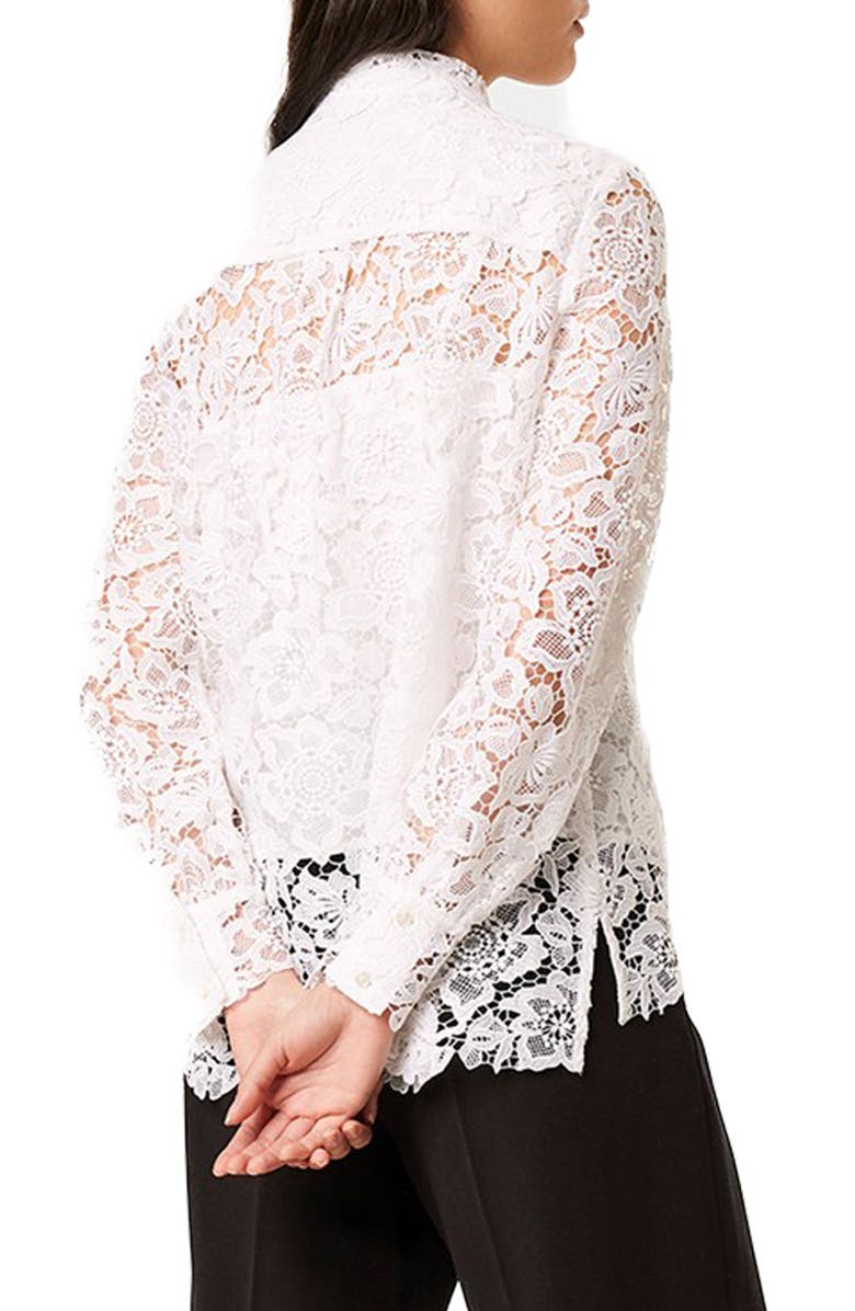 French Connection Amalie Lace Blouse, Alternate, color,