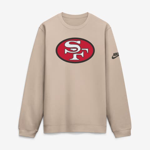 Men's Nike Sand San Francisco 49ers I-Formation Rewind Club Crew Sweatshirt
