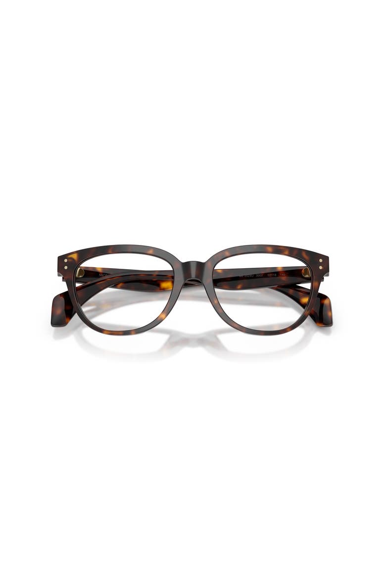 52mm Rectangle optical glasses, Alternate, color, Tortoise