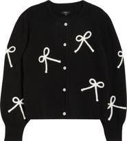 Rails Francesca Intarsia Bow Cardigan