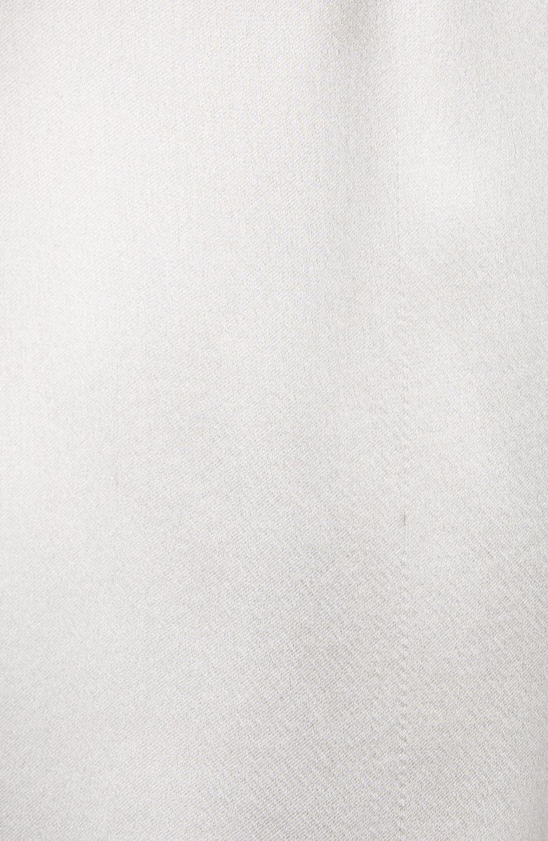 TOM FORD Pleated Silk Charmeuse Button-Up Shirt, Alternate, color, Ig018 Pale Grey