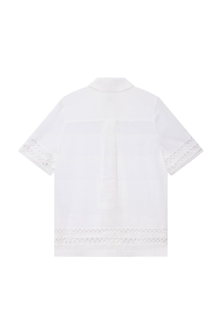 Ramie Resort Shirt, Alternate, color, Ivory