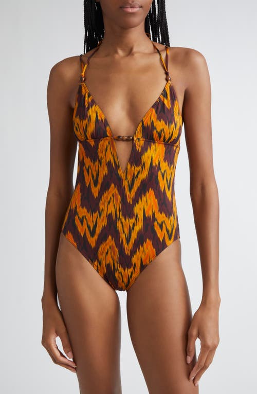 Ulla Johnson Leila Beaded One-piece Swimsuit
