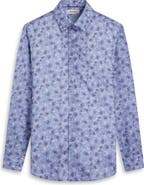 Bugatchi Julian Shaped Fit Floral Print Button-Up Shirt