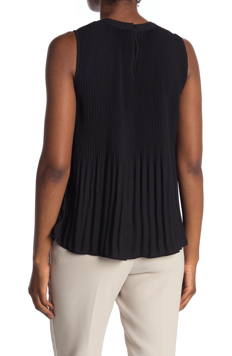 Adrianna Papell Pleated Sleeveless Tank Top, Alternate, color, 