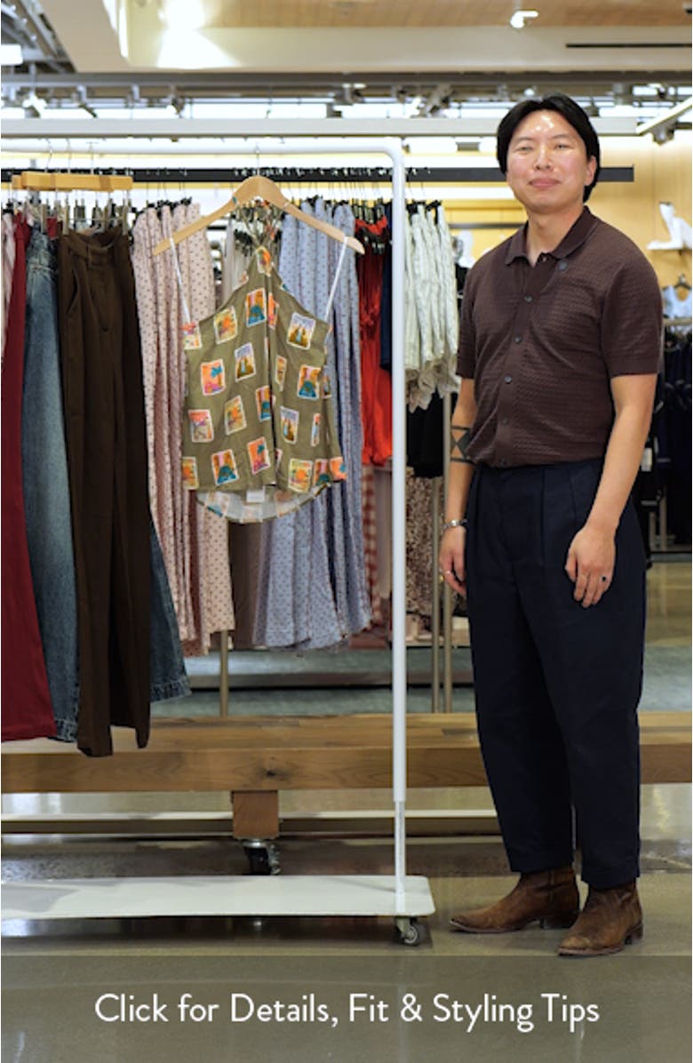 Henri Print Halter Top, sales video thumbnail