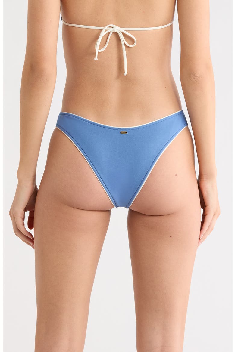 Catalina Denim High Cut Bikini Bottoms, Alternate, color, VINTAGE BLUE