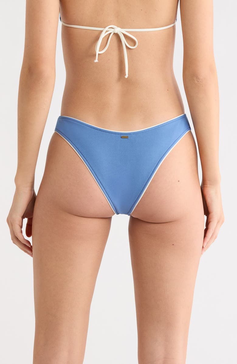 Rip Curl Catalina Denim High Cut Bikini Bottoms, Alternate, color, Vintage Blue