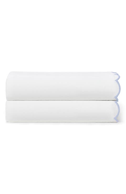 Set of 2 Scallop Cotton Pillowcases