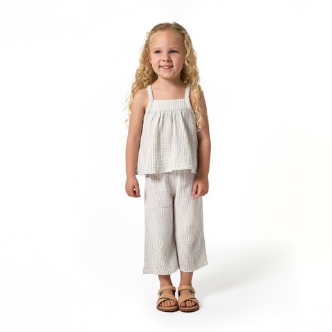 Top and Cropped Pants Set