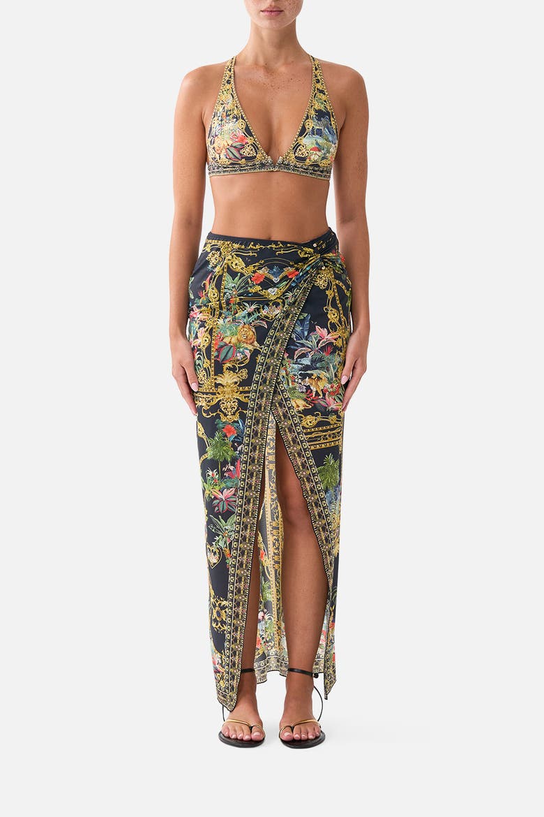 Long Sarong W Gathered Bar Trim, Main, color, Palace Zoology