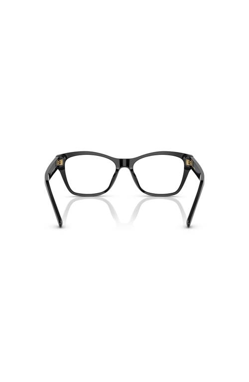 Ralph Lauren 53mm Rectangle Optical Glasses In Black