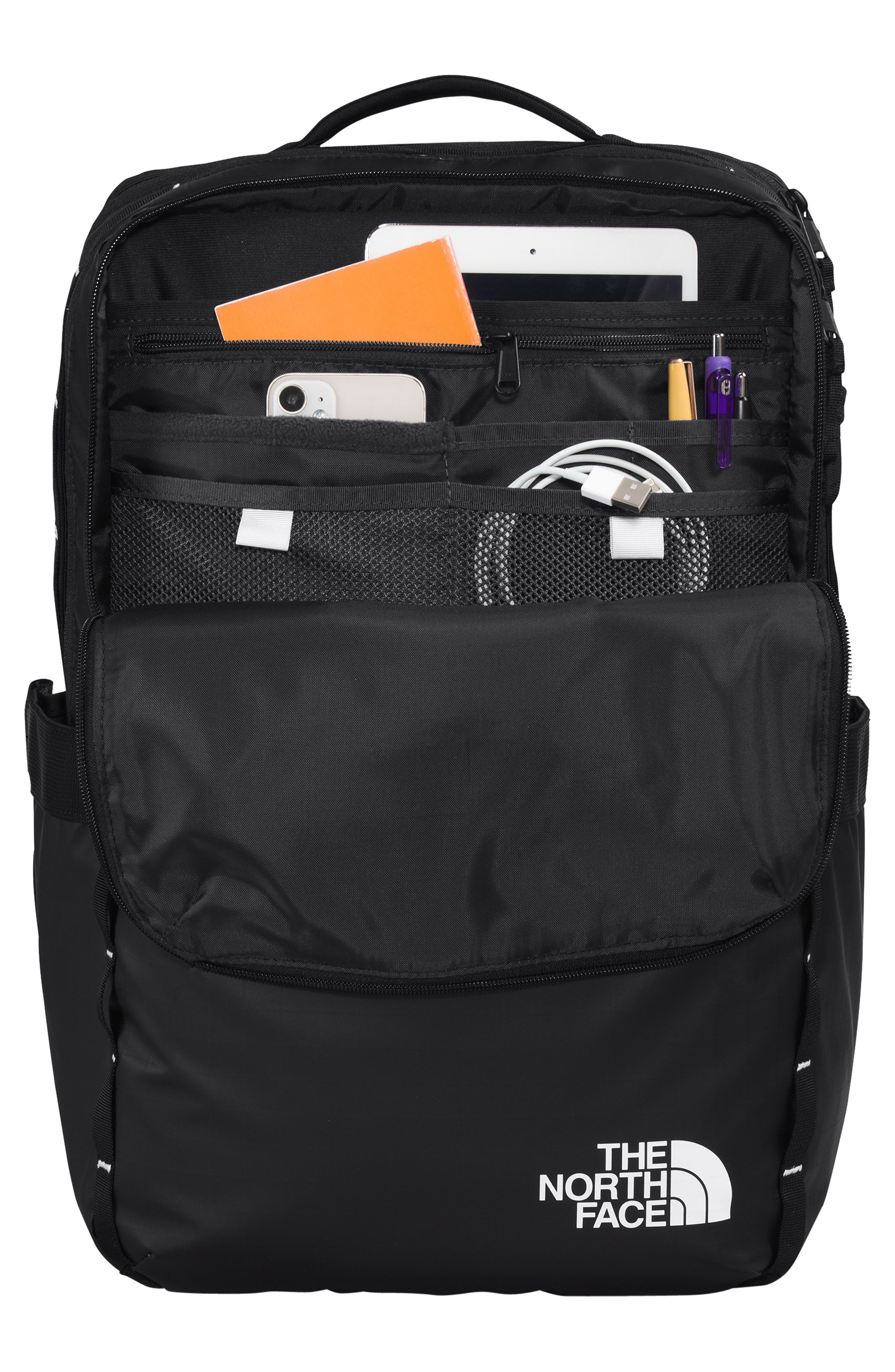 Base Camp Voyager Daypack Backpack, Alternate, color, BLACK/ WHITE