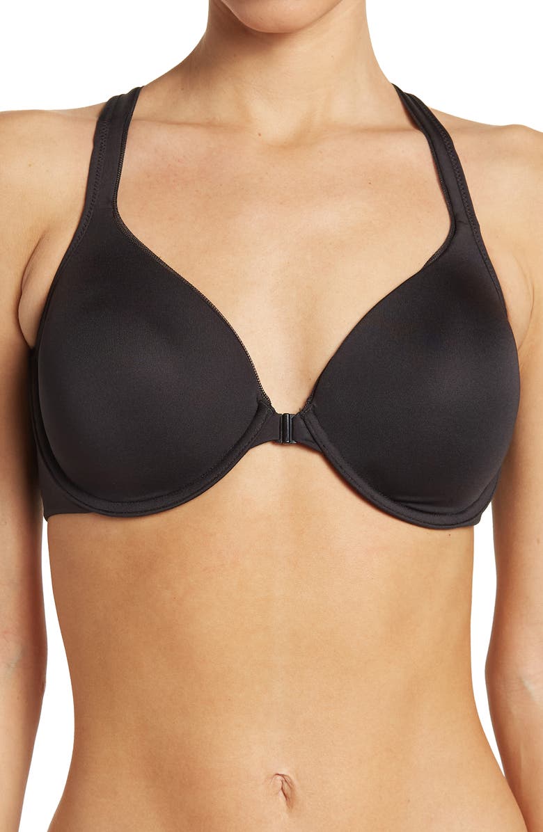 Hanes Ultimate Soft Front Closure T-Shirt Bra, Main, color,