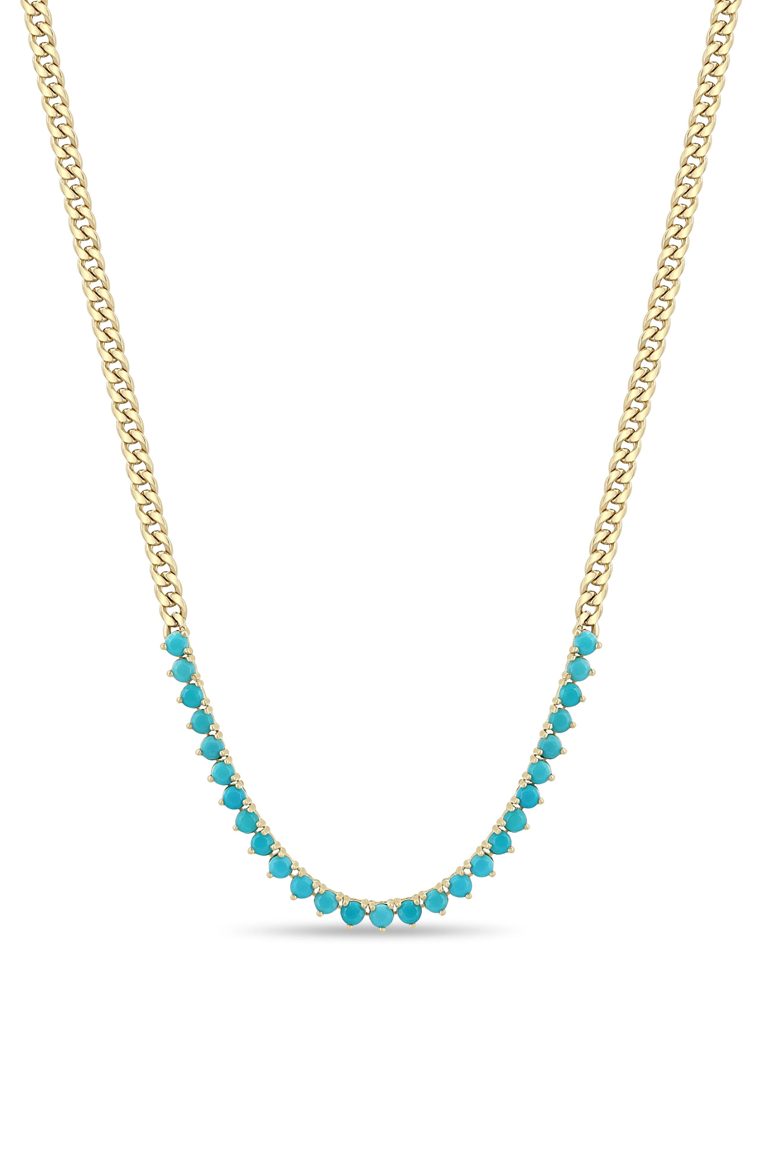 selected 14K YELLOW GOLD / TURQUOISE