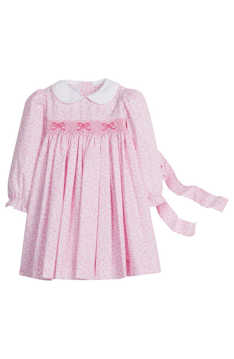 Little English Kids' Smocked Natalie Dress, Main, color, Pink Vinings