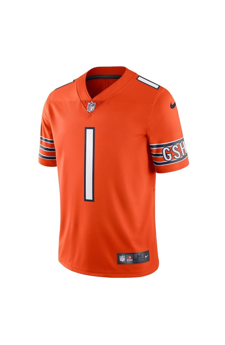 Nike Men's Nike Justin Fields Orange Chicago Bears Alternate Vapor Limited Jersey, Alternate, color,