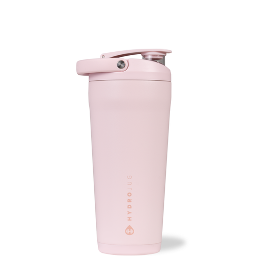 HydroJug New Stainless Steel Shaker 24oz - Insulated, Leakproof, BPA-Free with Silent Mixing Grate in Pink Sand  product