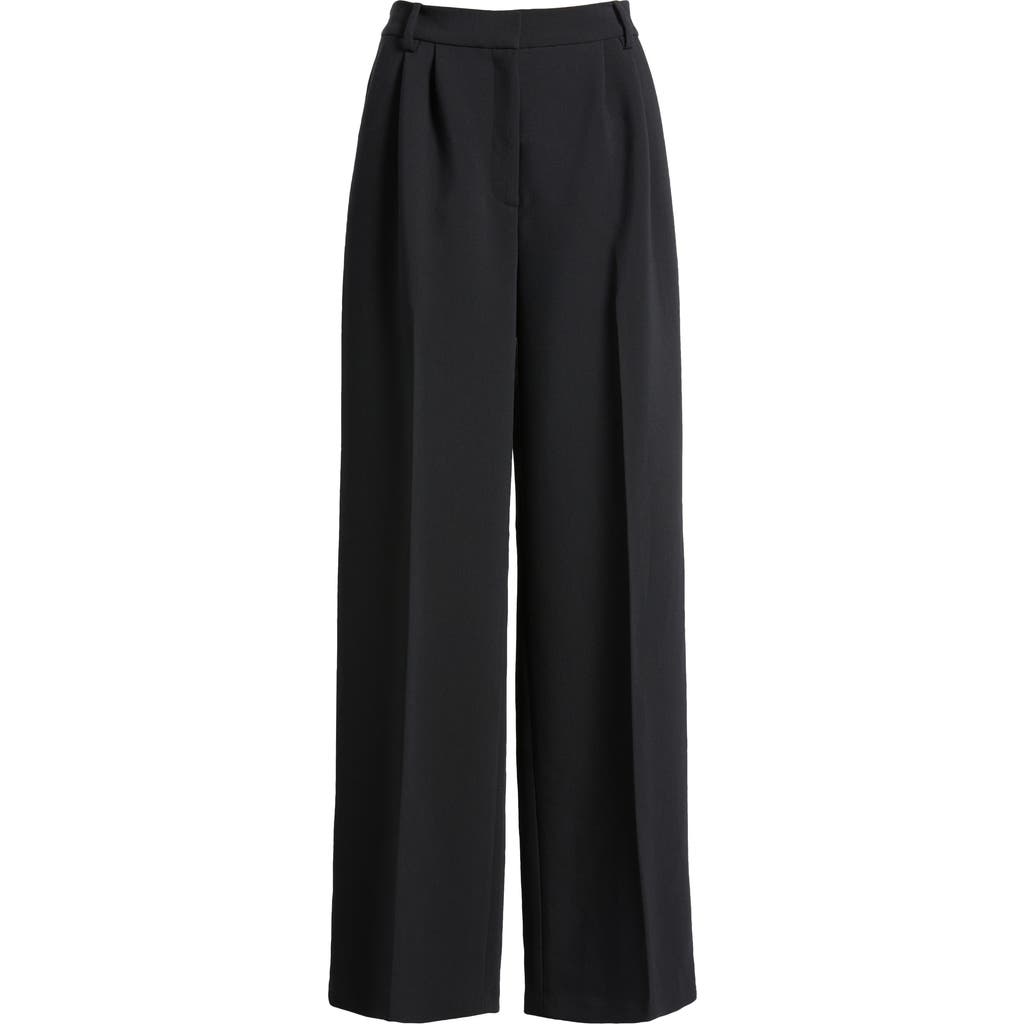 Open Edit Everyday Straight Leg Pants In Black