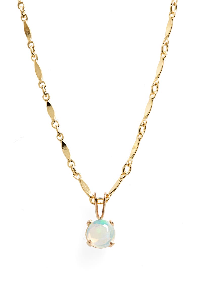 STONE AND STRAND Opal Pendant Necklace, Main, color, 