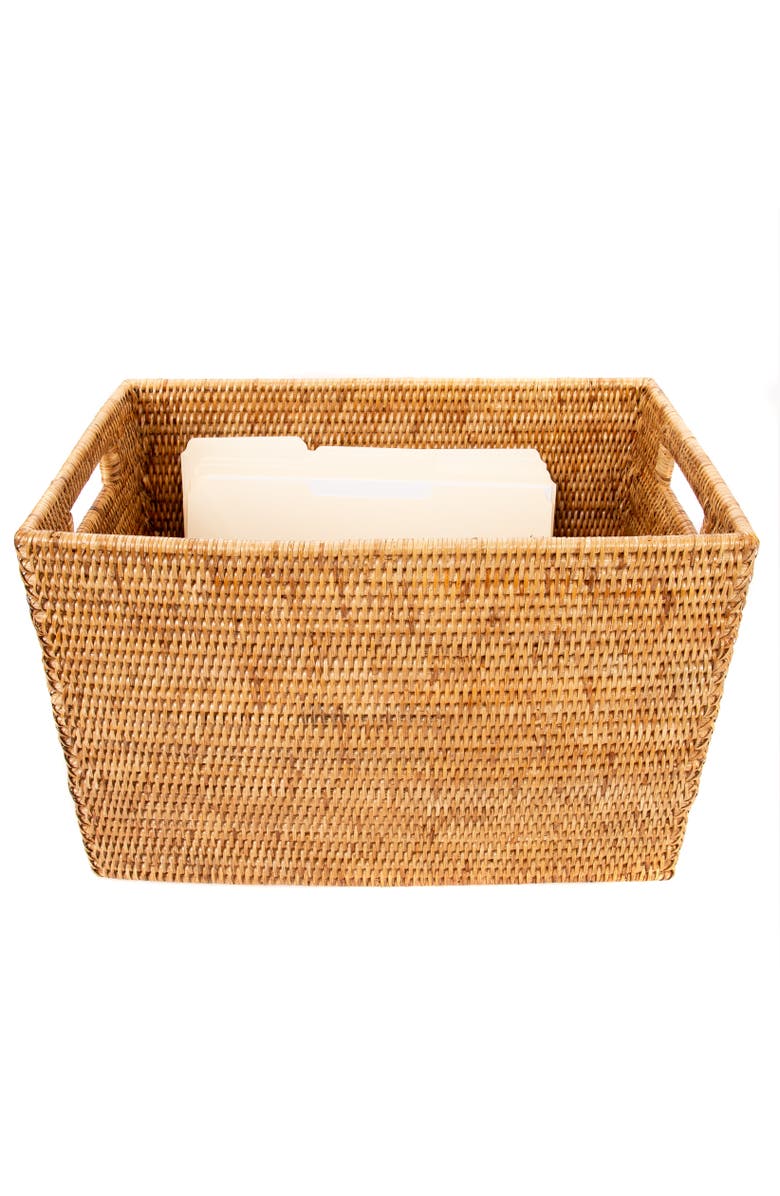 Artifacts Trading Company<sup>™</sup> Artifacts Rattan Storage Box - Legal File, Alternate, color, Honey Brown