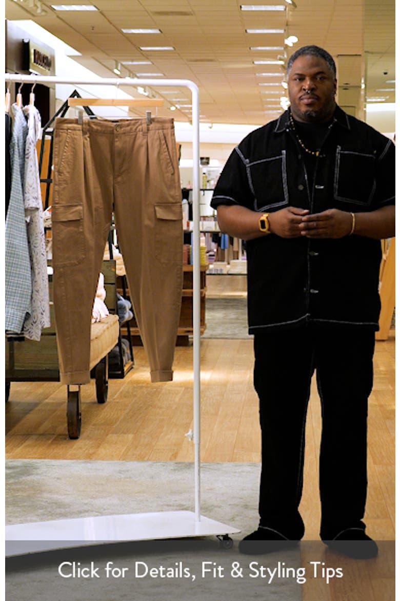 Perin Pleated Tapered Leg Cargo Pants video