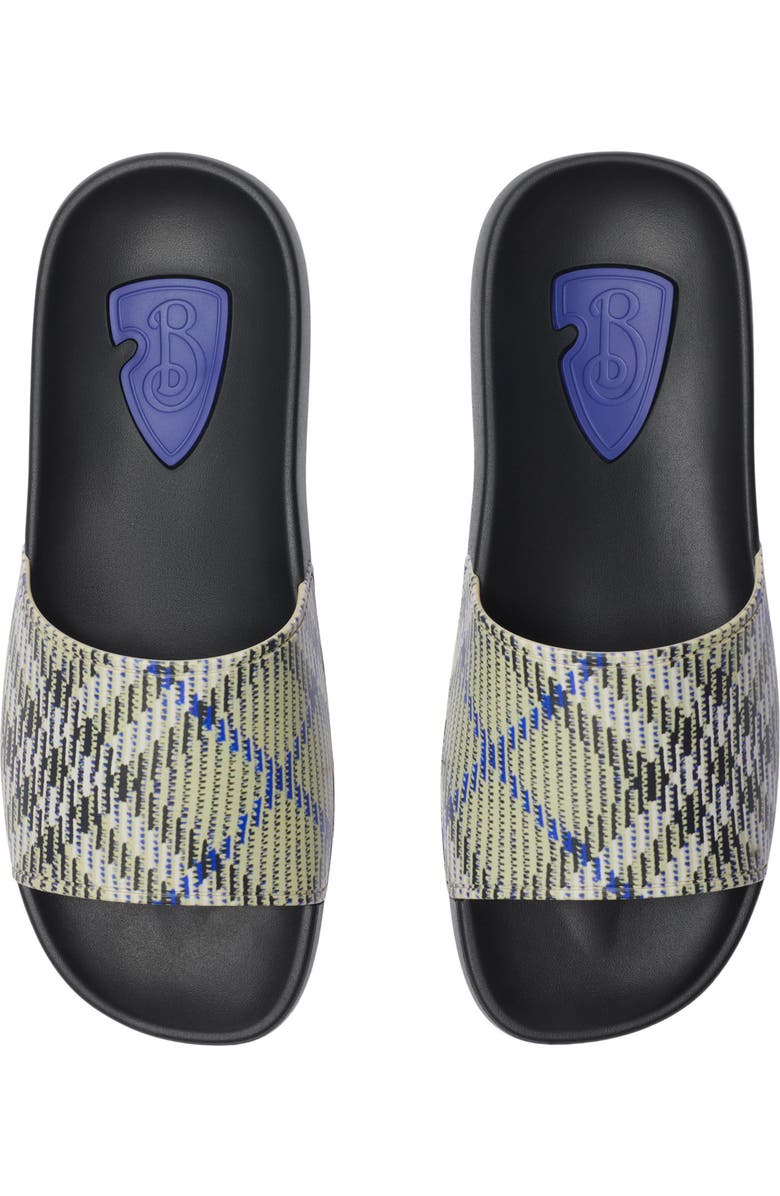 Burberry Dive Embossed Check Pool Slide Sandal, Alternate, color,