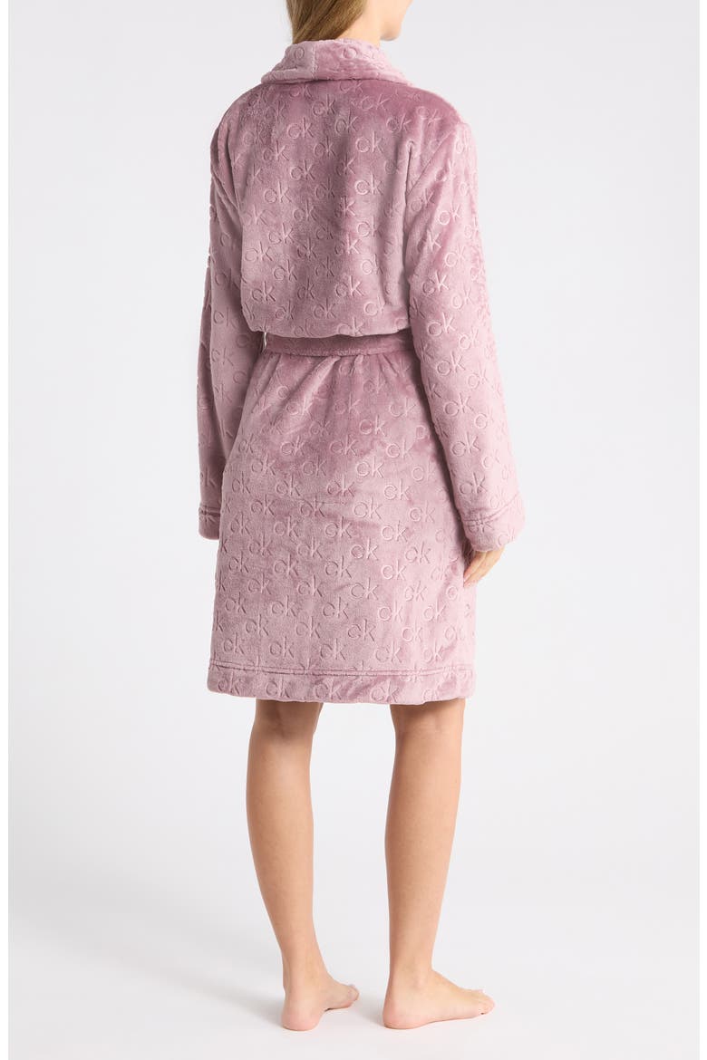 Debossed Fluffy Robe, Alternate, color, VARICK VIOLET