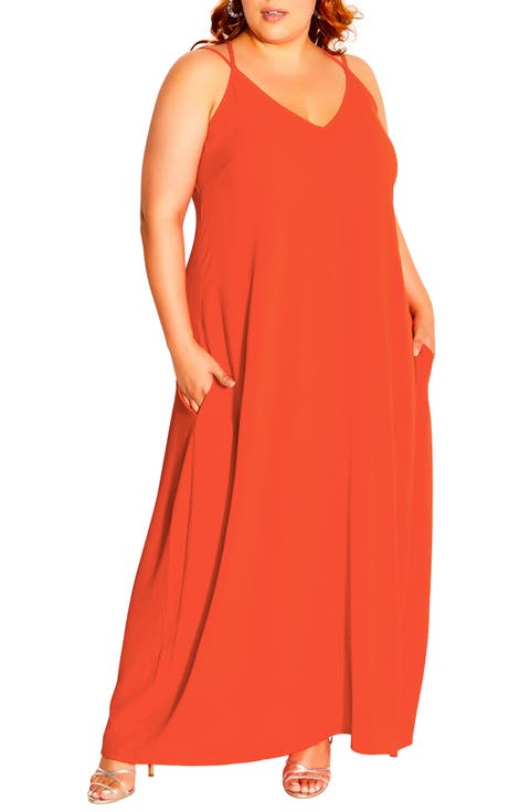 Color Burst Maxi Dress (Plus Size)