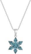 Lily Nily Kids' Crystal Snowflake Pendant Necklace